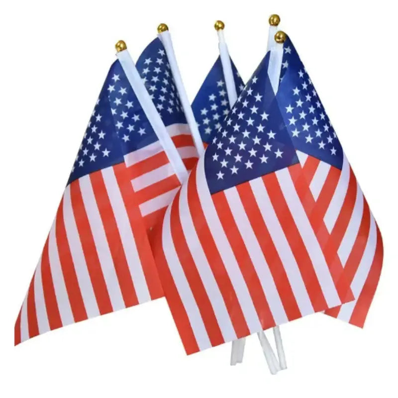 50pcs/20pcs American USA Flags on Sticks for 4th July Decorations, America Small Flags for Memorial Day Independence Day Decor from PriceLows™