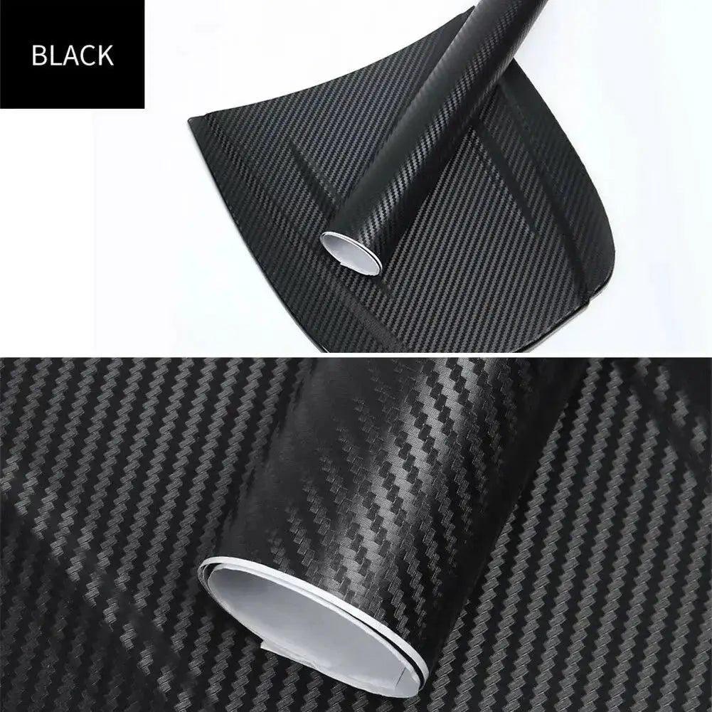 30x127cm Car 3D Carbon Fiber Roll Film DIY Decorative Stickers Auto Styling Computer Laptop Skin Carbon Fiber Vinyl Film Decals from PriceLows™