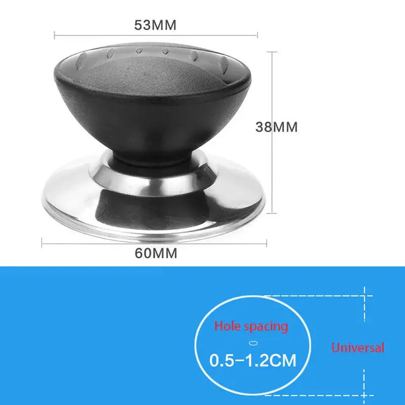 Lid Handle Knob Cover | Stainless Steel Plastic | Universal Fit | One Size
