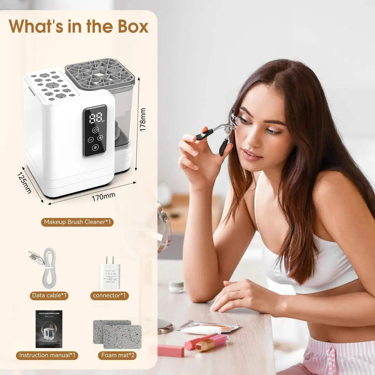 Electric Makeup Brush Cleaner | 5 In 1 Auto | Multifunc Dryer | Standard