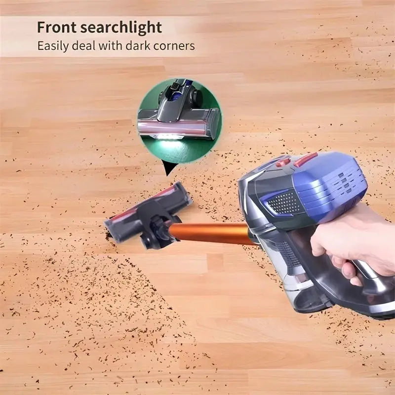 Cordless Stick Vacuum | LED Light | Foldable Design