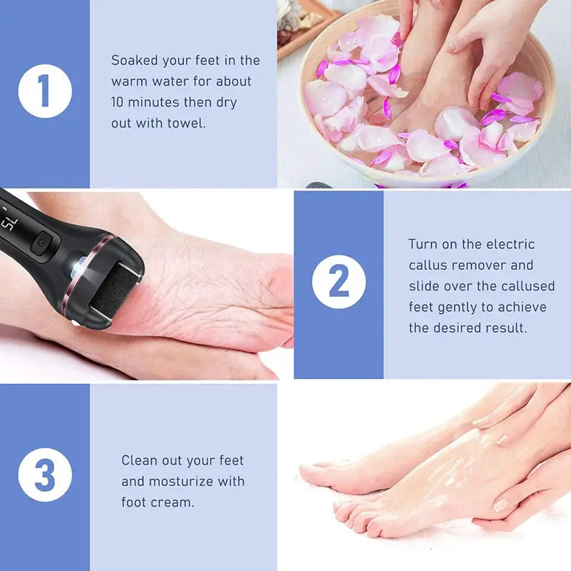 Electric Foot Sandpaper Foot File for Heels Grinding Pedicure Tools Professional Foot Care Tool Dead Hard Skin Callus Remover from PriceLows™