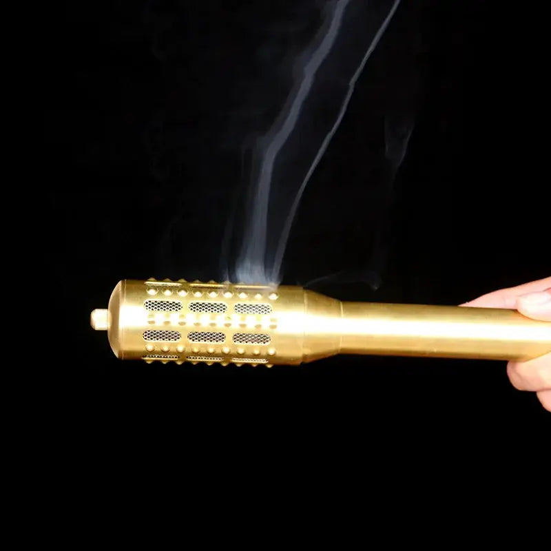 Brass Moxibustion Rod | Rotable Body Massager | Skin Tightening Meridian Tool