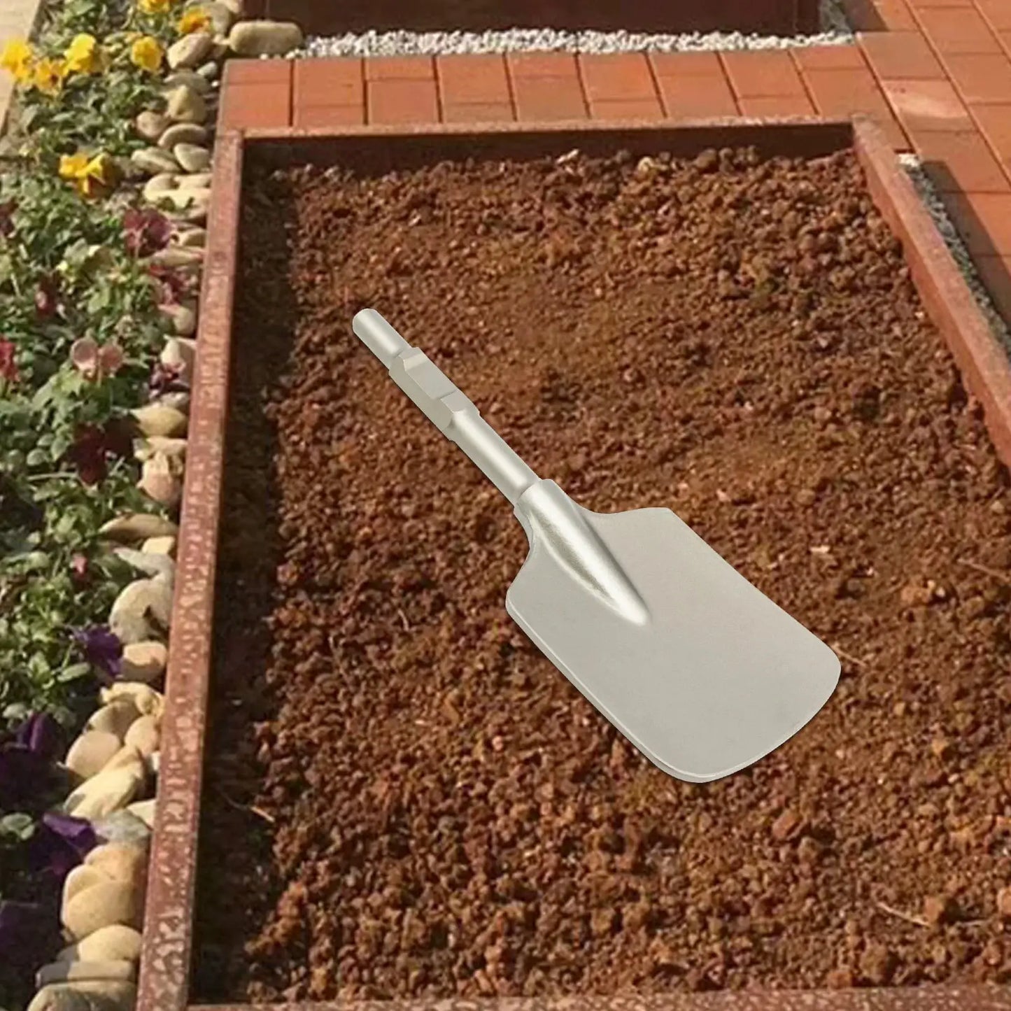 Electric Hammer Shovel | 135X440mm Blade | Hard Chisel | Long Handle