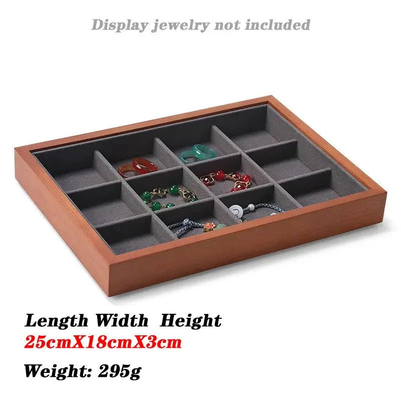 Jewellery Box Organiser Wooden Jewelry Storage Box Jewelry Storage Box Jewelry Necklace Ring Display Box Earring Storage from PriceLows™