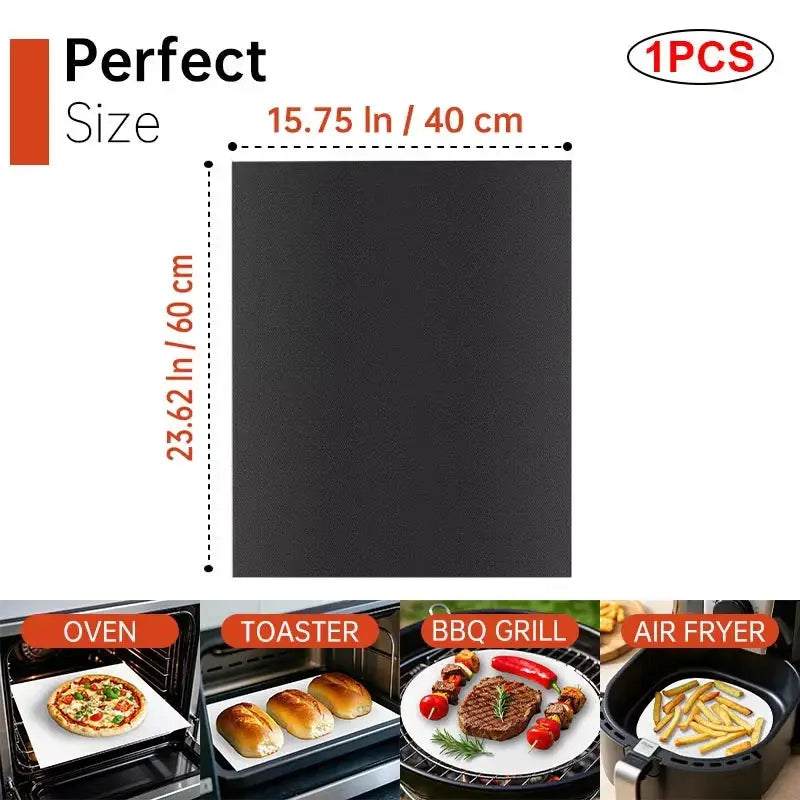 BBQ Grill Mat | Non-Stick | Reusable | Heat Resistant Extra Thick