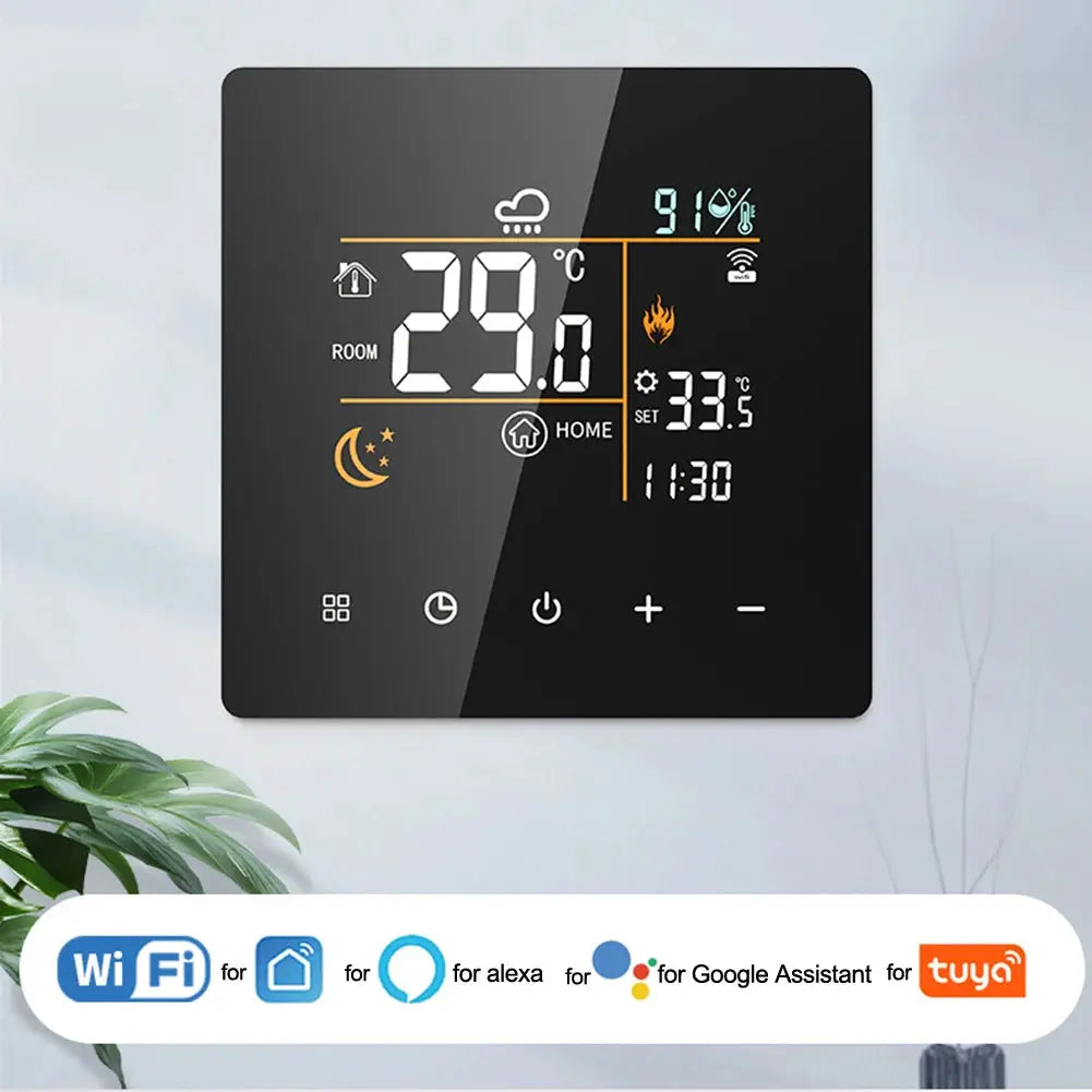 For Tuya Smart WiFi Thermostat And Hygrometer Digital Temperature Controller Temperature Humidity Infrared Controller from PriceLows™