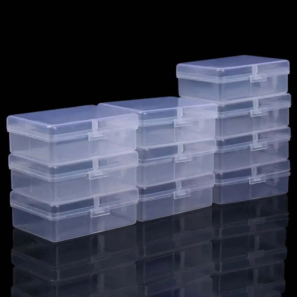 10PCS Mini Boxes Rectangle Plastic Clear Dustproof Storage Case For Small Items Container Jewelry Earrings Beads Packaging Boxs from PriceLows™