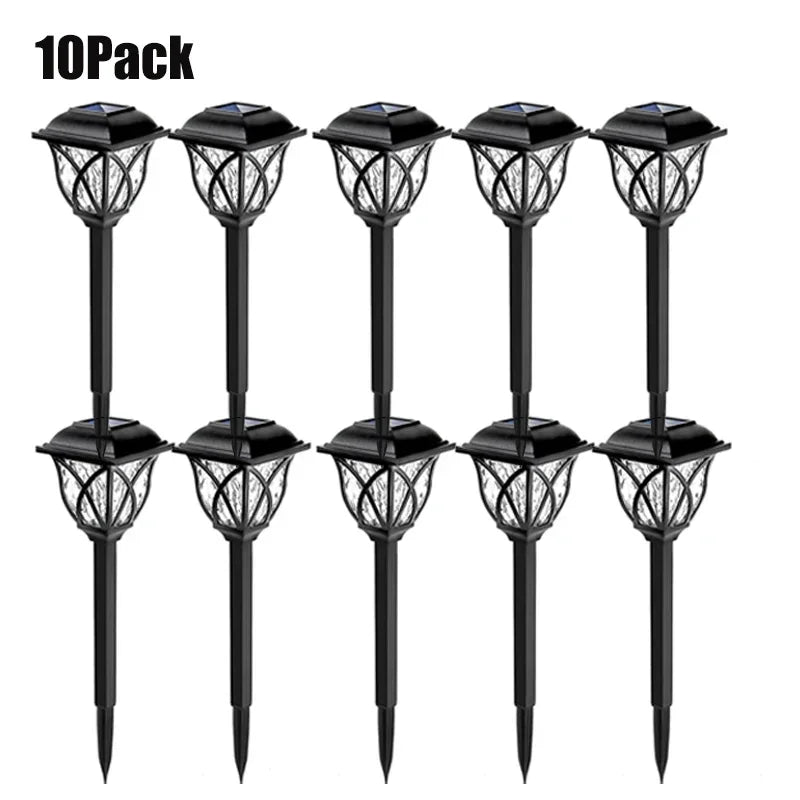 1-10Pack Solar Yard Lights Bright Lawn Lights Outdoor Waterproof Led Solar Pathway Lights Landscape Path Lights from PriceLows™