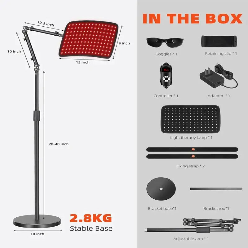 Infrared Light Therapy Device | 660nm Red And 850nm | With Stand For Home Use