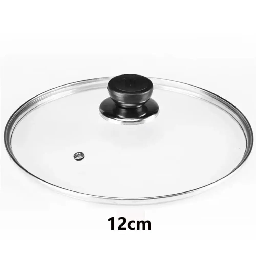 Tempered Glass Pot Lid | Stainless Steel Rim | Anti-Scalding | 12,14,16,18,20 cm