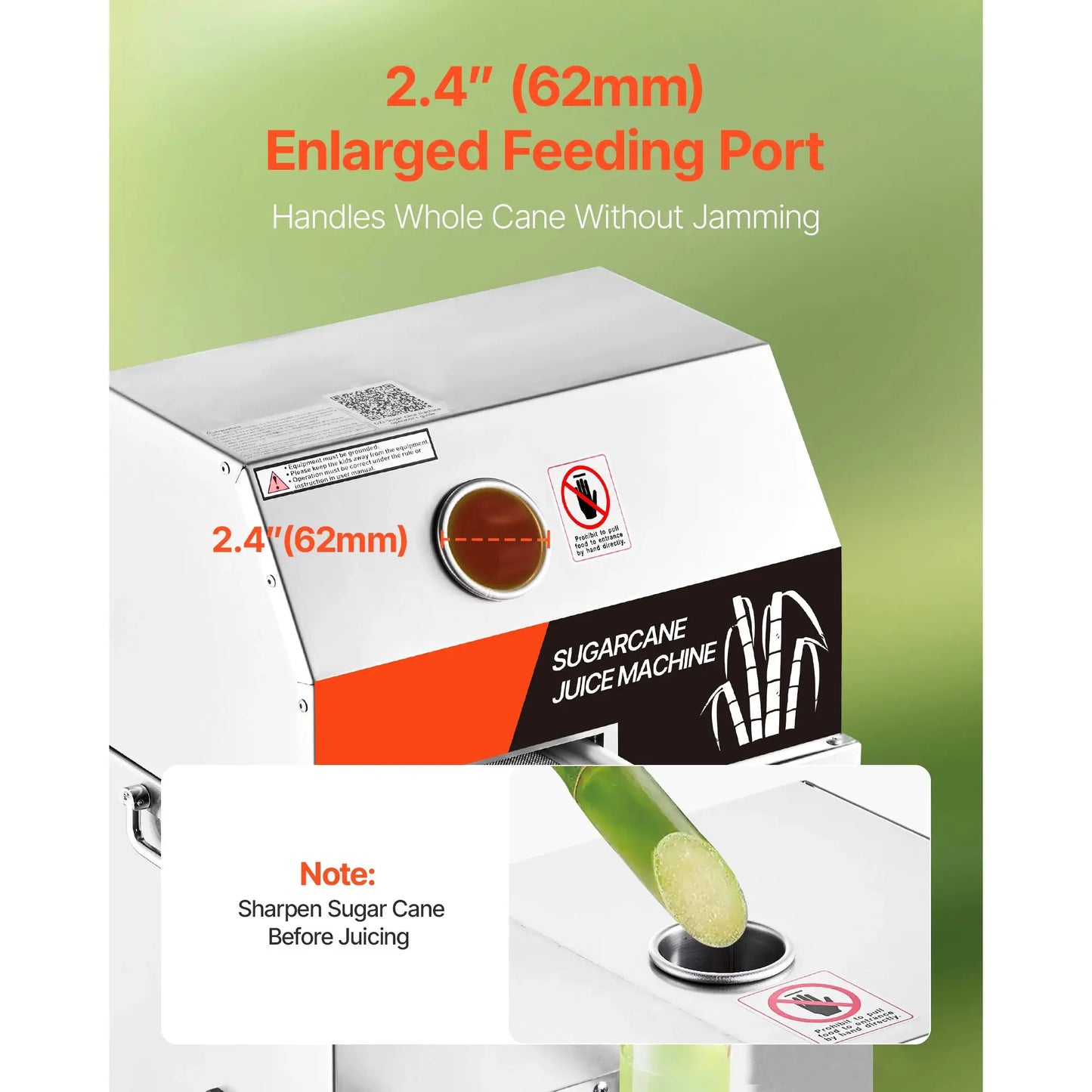 SucceBuy Commercial Sugar Cane Juicer 800W Electric Sugarcane Juicer Machine with 661LBS/H High Output 3 Stainless Steel Rollers Sugar Cane Press Juice Extractor Squeezer on Wheels for Home Commercial from PriceLows™