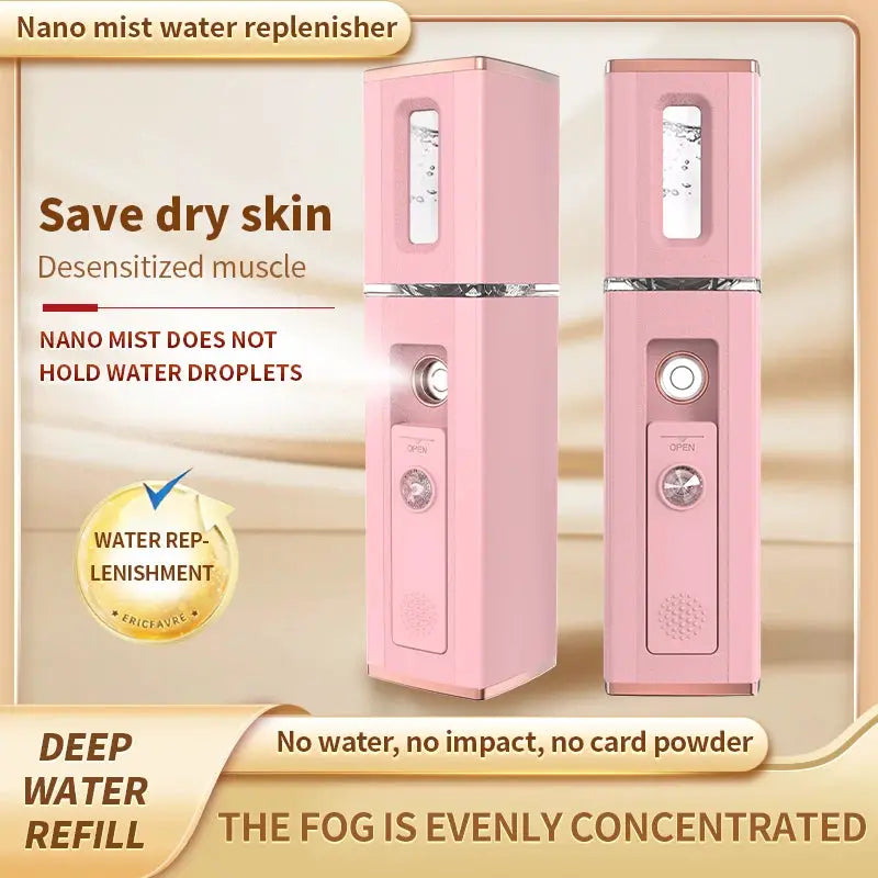 Portable Nano Facial Mist Sprayer | USB Rechargeable | Cold Spray | Travel And Home Use