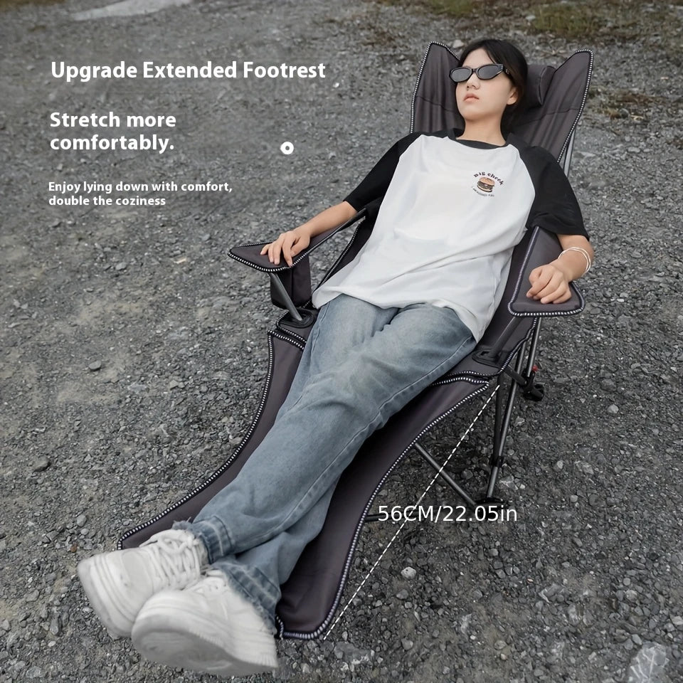 Folding Chair | 600D Oxford Cloth | 4 Adjustable Loungers | One Size