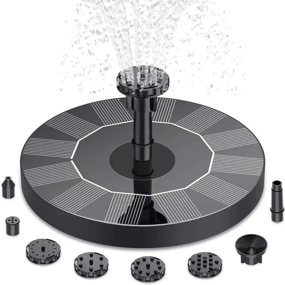 13/16/18cm Solar Fountain Pumps: Suitable for Garden Pools, Ponds & Bird Baths. Outdoor Floating Pumps with 8 Nozzles from PriceLows™