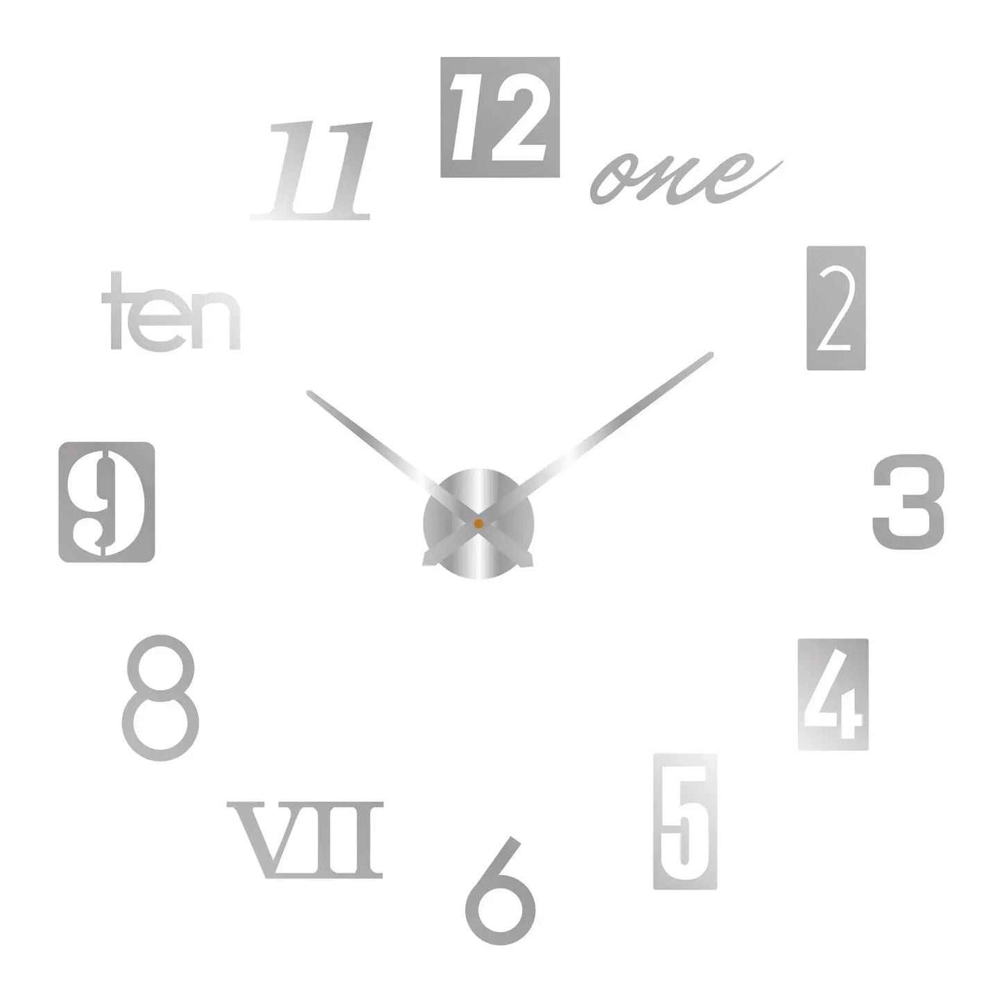 2023 Modern Design Large Wall Clock 3D DIY Quartz Clocks Fashion Watches Acrylic Mirror Stickers Living Room Home Decor Horloge from PriceLows™
