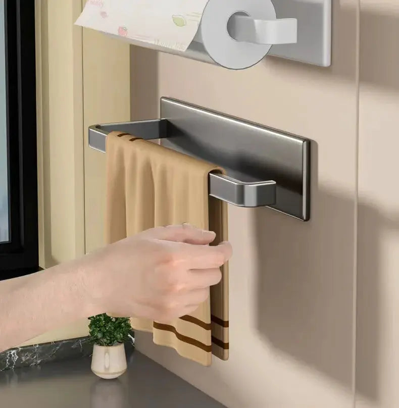 Kitchen paper holder, wall-mounted refrigerator magnetic paper towel holder, side cabinet for storing items, non-drilling fresh from PriceLows™
