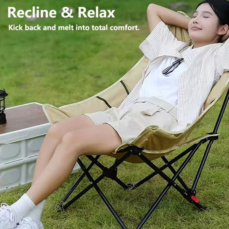 Camping Chair | Four Position Adjustable | Metal Frame | One Size