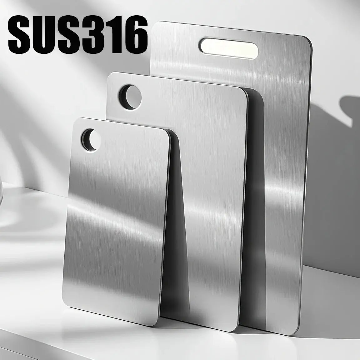 Stainless Steel Cutting Board | Double Sided | 316 Steel | Juice Groove