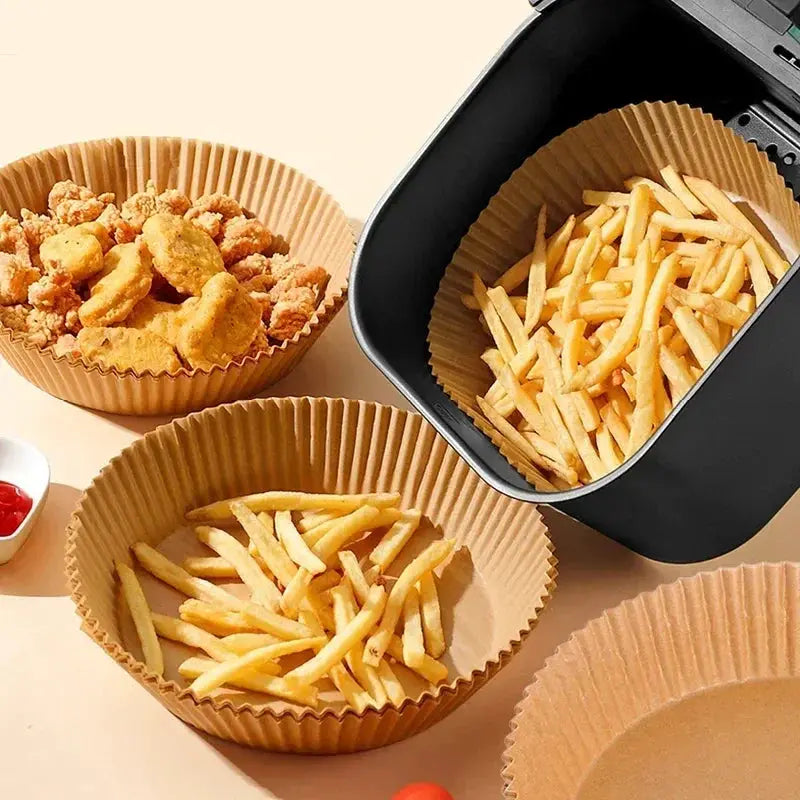 Air Fryer Paper | Round Shape | Disposable Nonstick Liners | Oil Absorbing