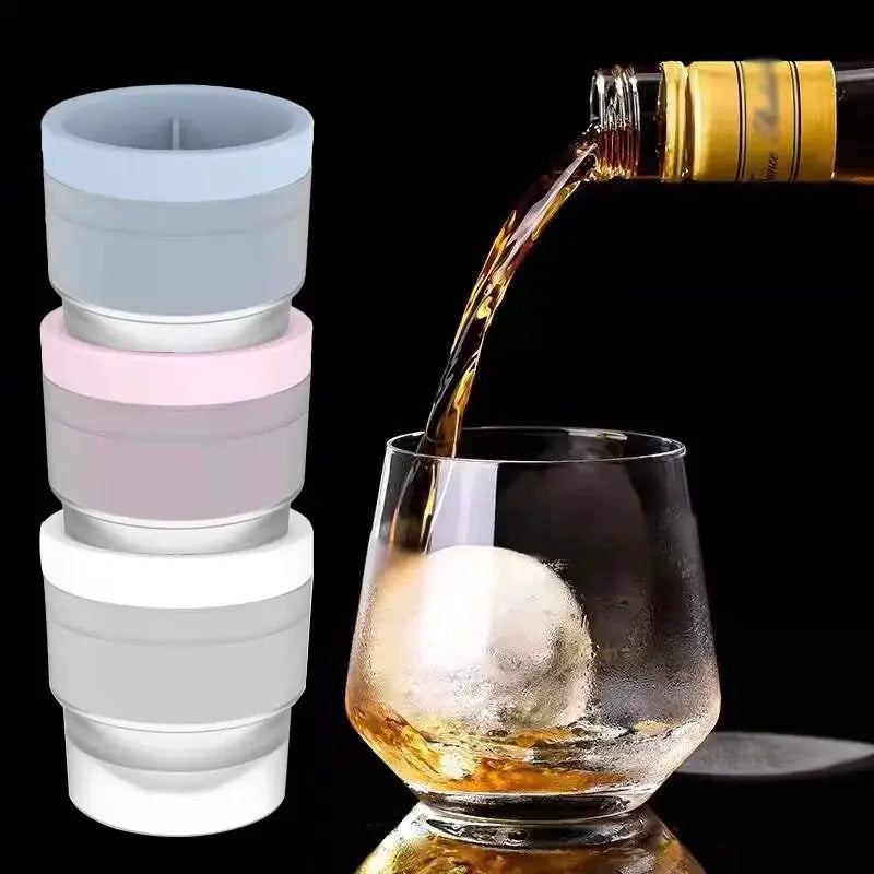 Silicone Ice Maker Food Grade Sphere Ice Mold Stackable Slow Melting DIY Ice Ball for Cocktail Whiskey Drink Home Bar from PriceLows™