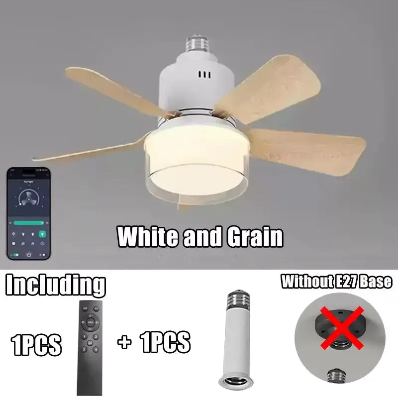 Ceiling Fan With Light | App And Remote Control | 4 Speed Dimmable LED