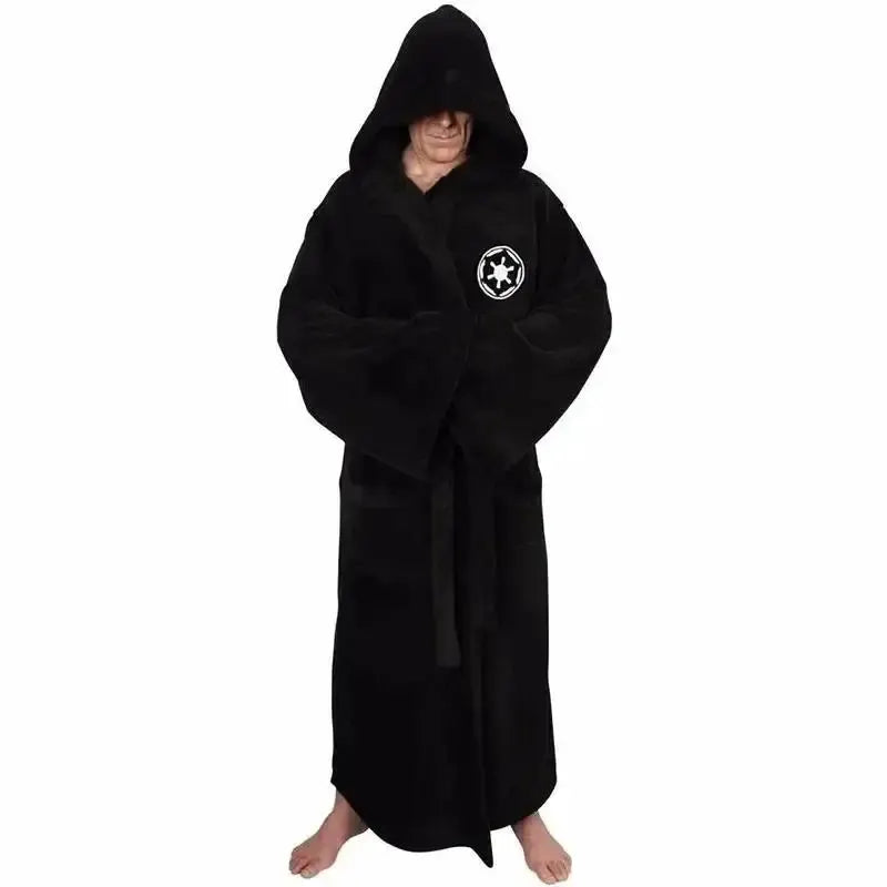 Men Hooded Bathrobe | Thick Polyester Fabric | Star Cosplay Theme | One Size