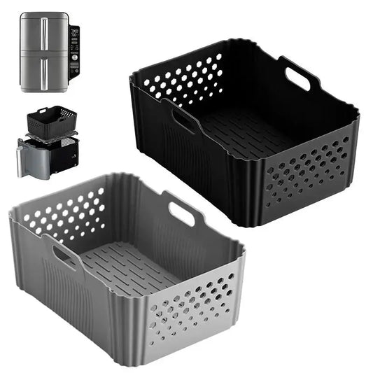 Air Fryer Silicone Liner | Ninja SL400 SL401 Compatible | 2 Drawer Bakeware