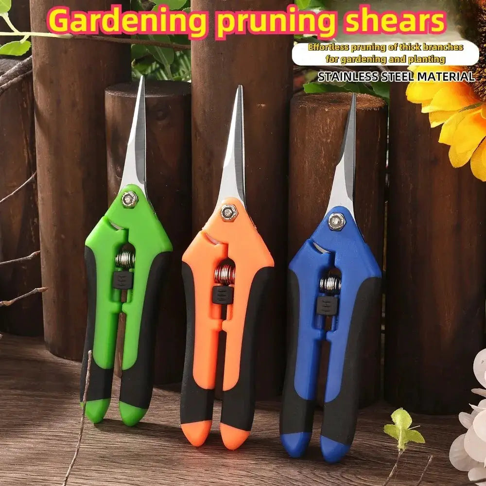Stainless Steel Pruning Shears Handheld Garden Scissors Practical Trimming Tool for Branches Flowers and Household Plant Care from PriceLows™