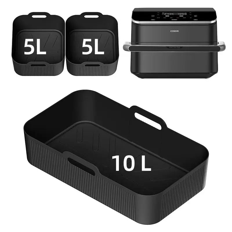 Air Fryer Silicone Tray Set | 3 Pack | Ninja AF500 Compatible | Nonstick