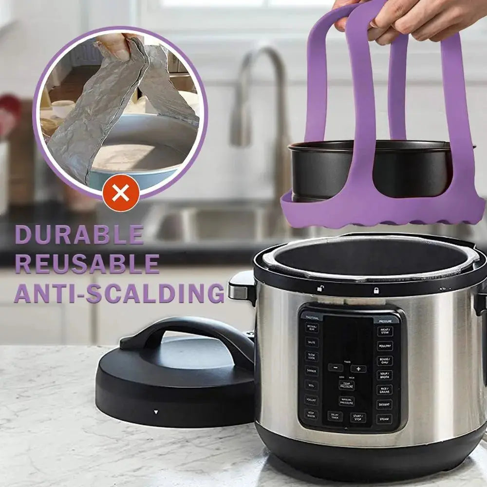 Silicone Sling Lifter | Fits 6Quart and 8Quart Instant Pot | Foldable Design