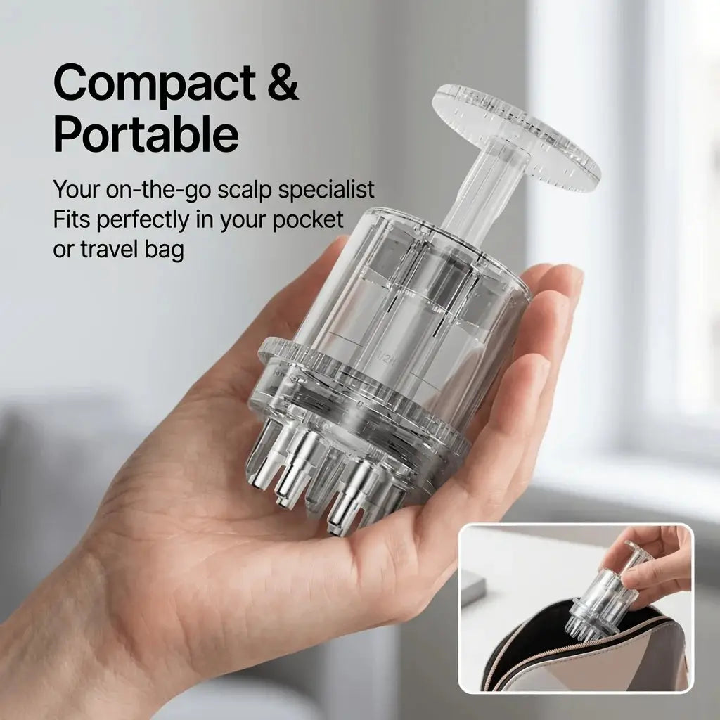 Portable Scalp Comb | Anti Hair Loss Tool | Essential Oil Massager