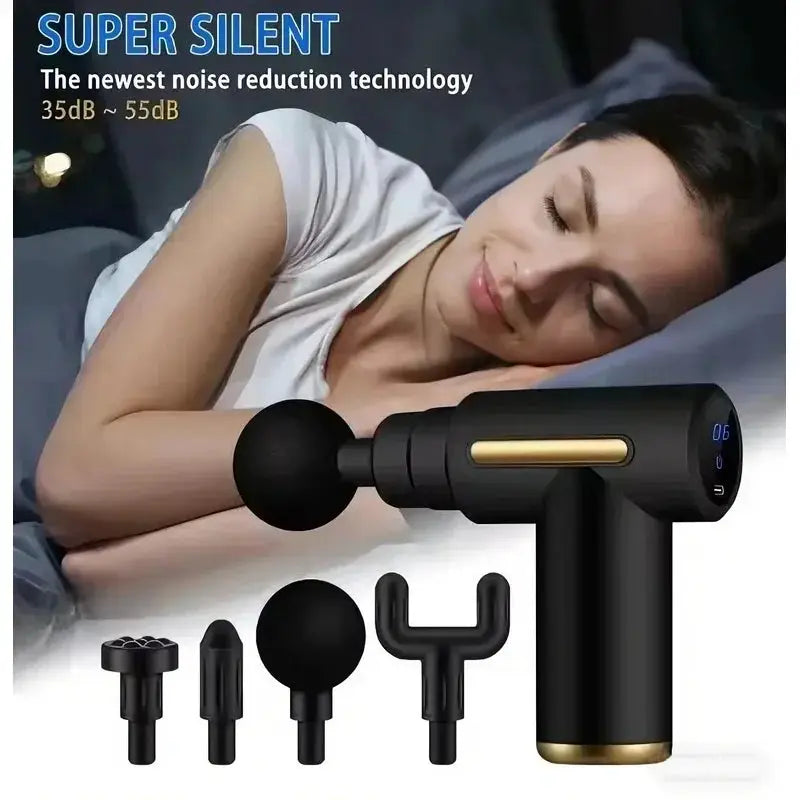 Portable Massage Gun | Led Touch Screen | Rechargeable | Speed Control