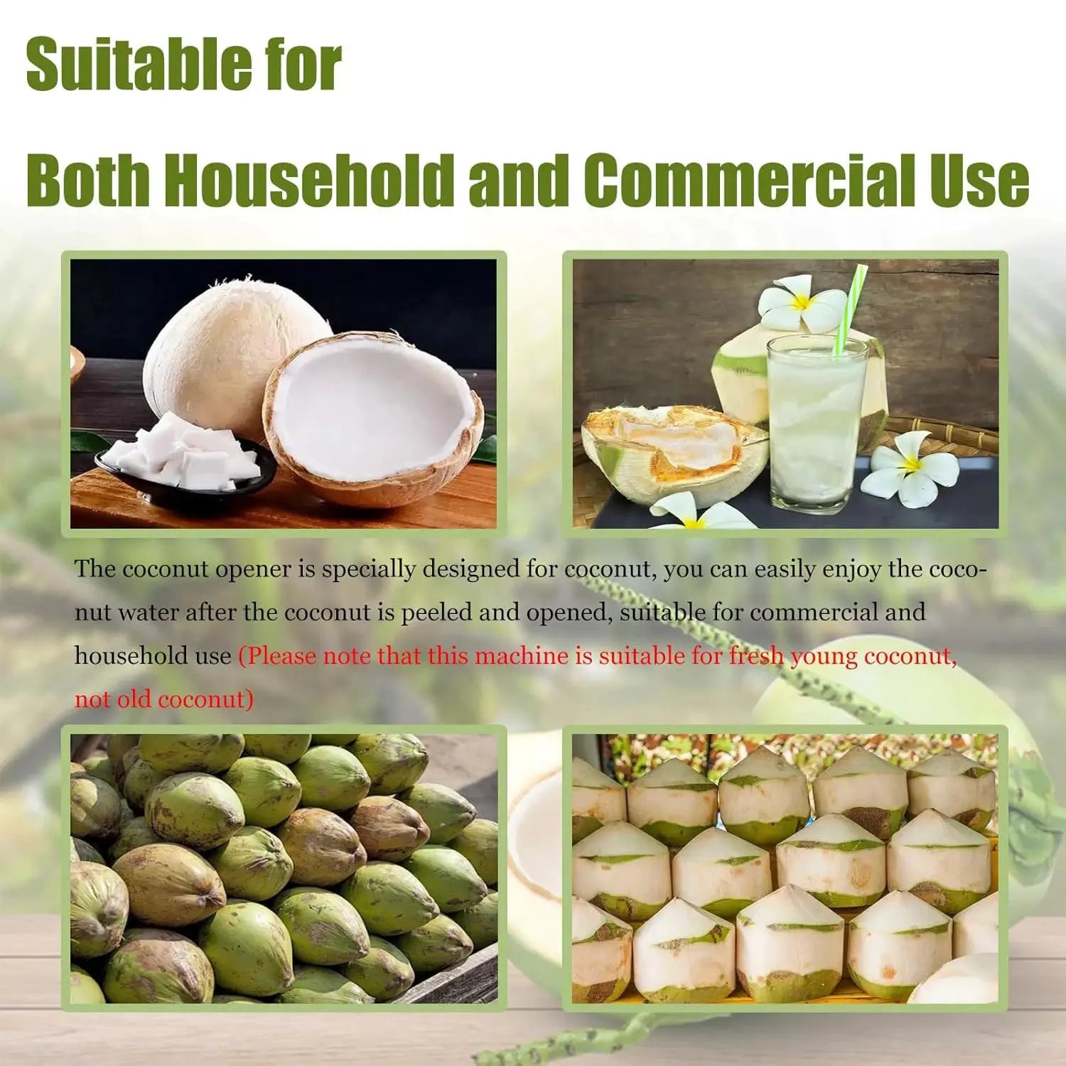 Manual Coconut Opener Machine, Commercial Desktop Stainless Steel Coconut Peeler Tool Scraper for for Kitchen Bar Home Use from PriceLows™