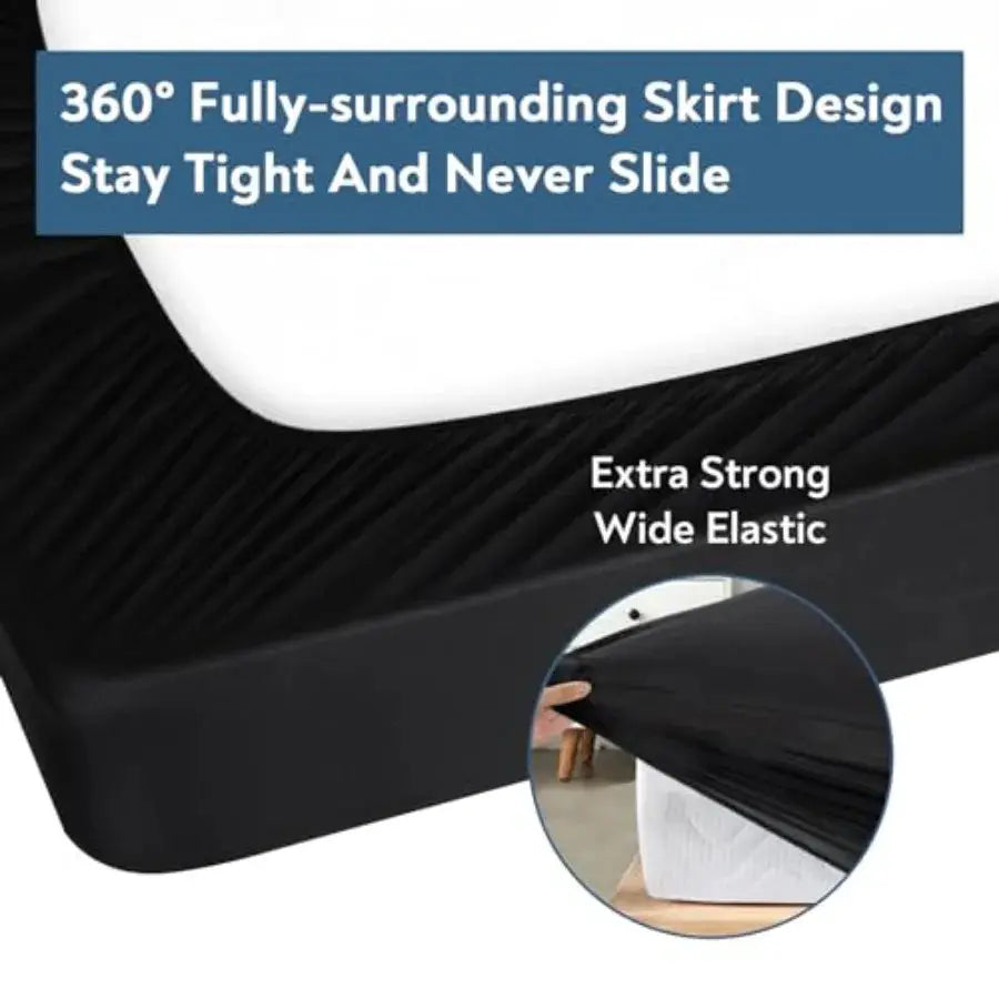 Fitted Sheet Only, Super Soft and Cozy Size Bed Sheets for Boys with Deep Pocket to 14 Inch, Cooling Mattress Bottom Sheets, Sh from PriceLows™