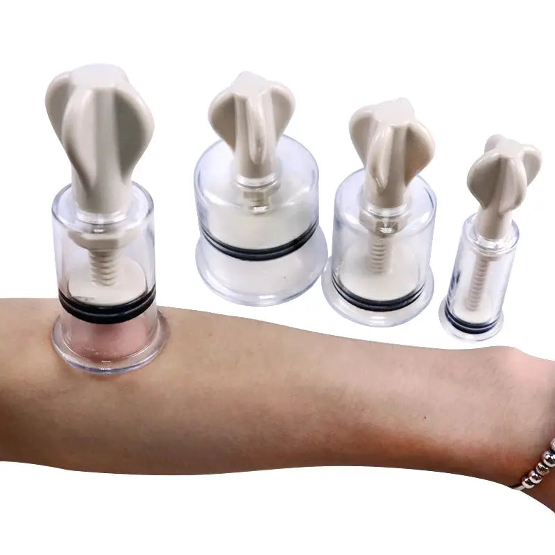 Manual Rotating Cupping Massager | Vacuum Suction | Nipple Enhancer | Anti Cellulite Tool