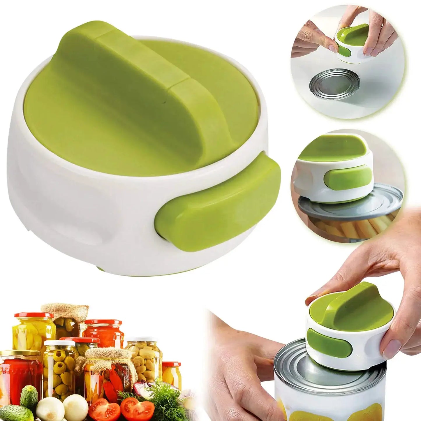 Manual Rotary Can Opener | Stainless Steel | Portable | 1pc