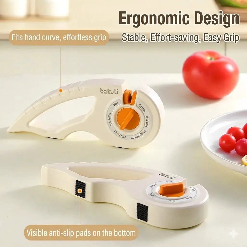 Knife Sharpener | Six In One Sharpener | Silicon Carbide | For Bread Knives