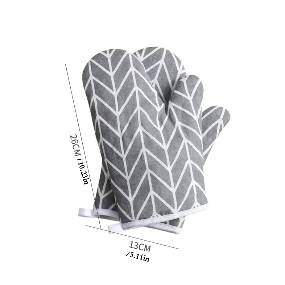 Oven Mitts | Heat Resistant | Non Slip Grip | One Size