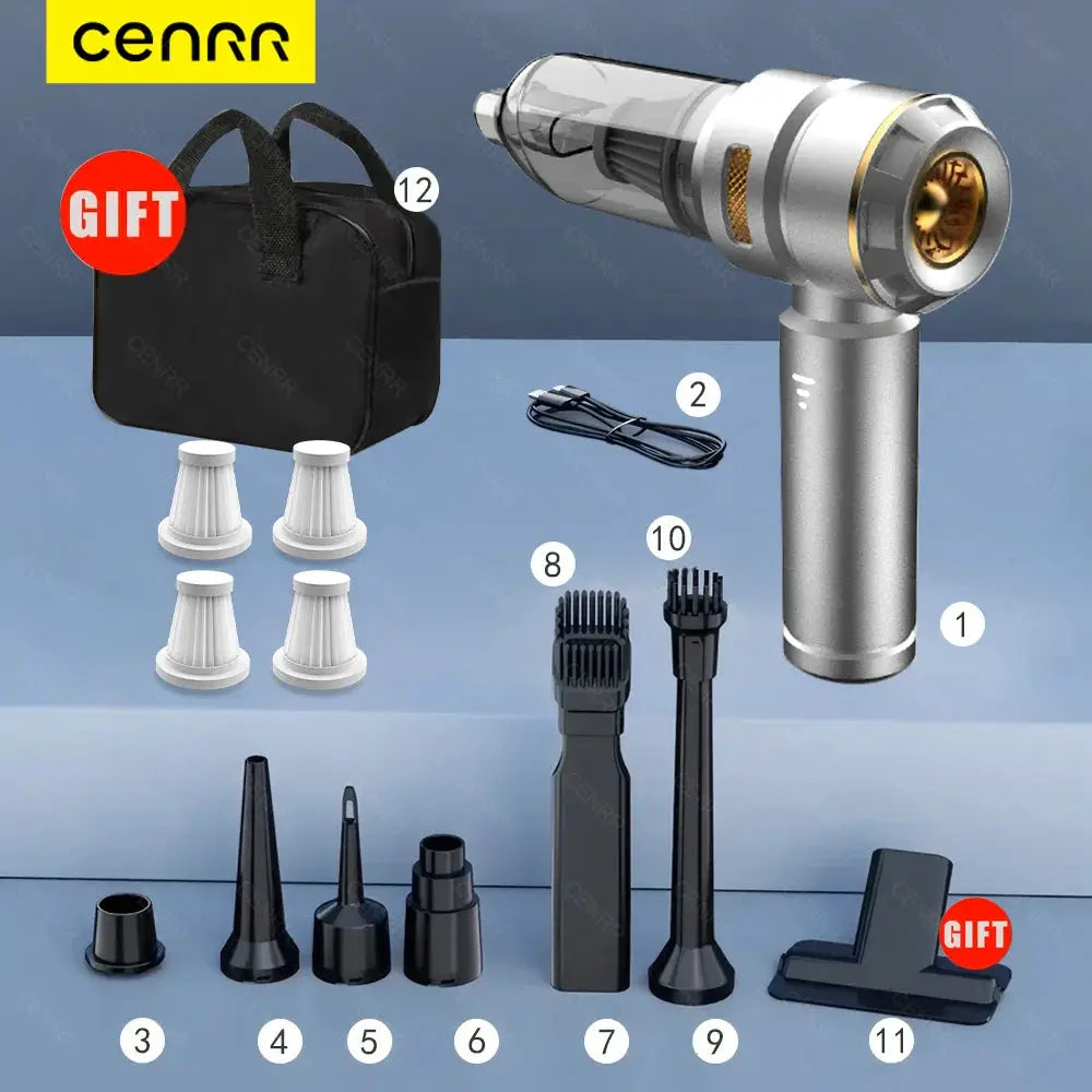 Car Vacuum Cleaner | Wireless Handheld | Battery Powered | Compact Size