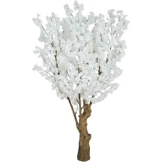 7FT Artificial Cherry Blossom Tree with White Faux Flowers for Indoor and Outdoor Home Decor Office Decoration Wedding Party Am from PriceLows™