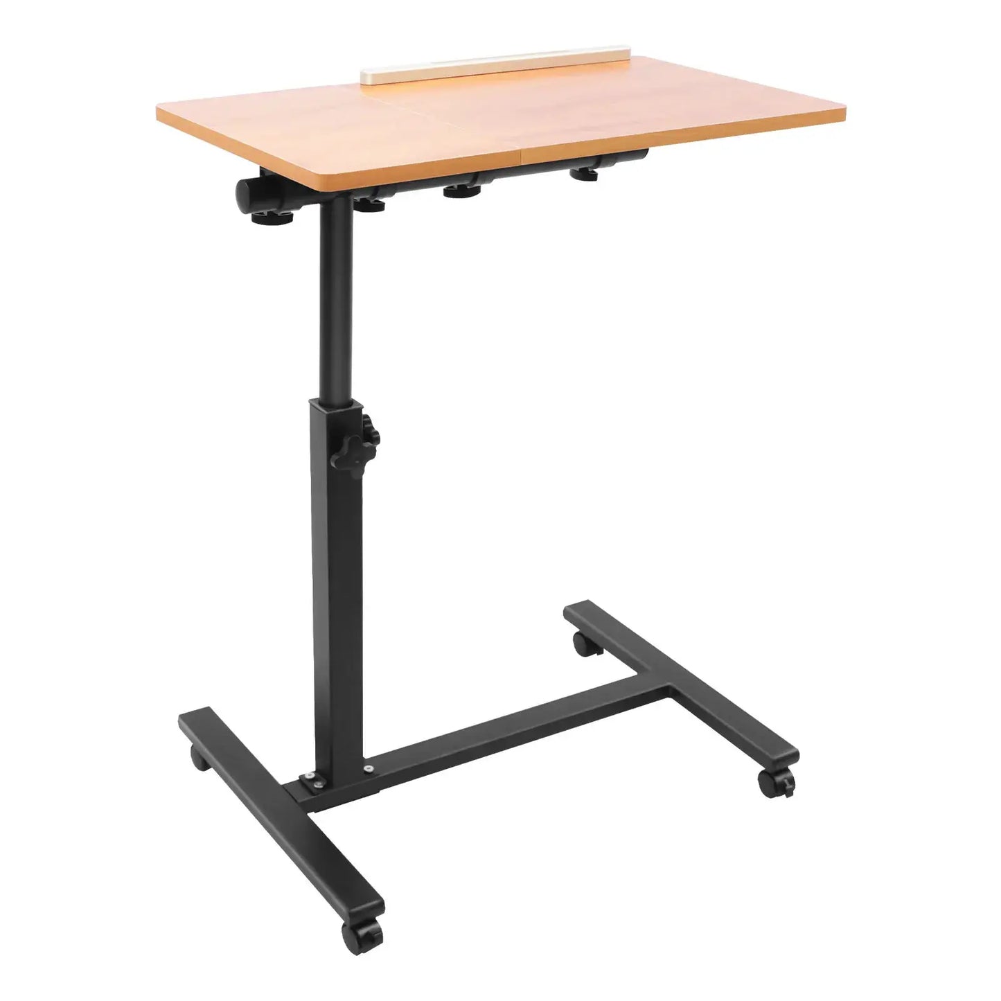 58-90cm Adjustable Laptop Desk Movable Computer Table with 4 Lockable Wheels for placing Computers, Laptops, Books, etc from PriceLows™