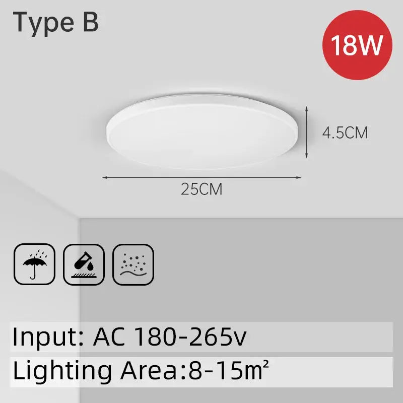 Led Ceiling Light Bathroom Lights Room Chandelier kitchen Panel Fixtures Luminair Hanging For Home Aisle Lighting Ceiling Lamp from PriceLows™