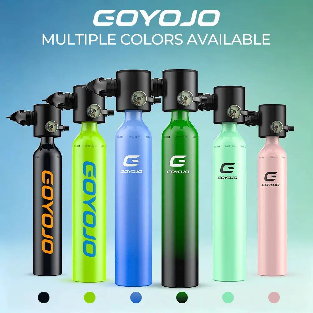 Mini Scuba Tank | 0.5L Capacity | Emergency Backup Air | Reusable Diving Tank