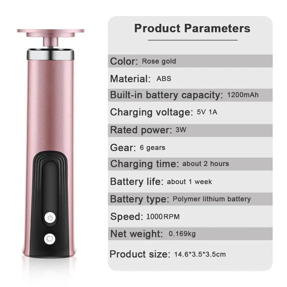Electric Foot Callus Remover Heels Remove Wireless Rechargeable Foot Care File Cuticle Callus Remover with Replacement Sandpape from PriceLows™