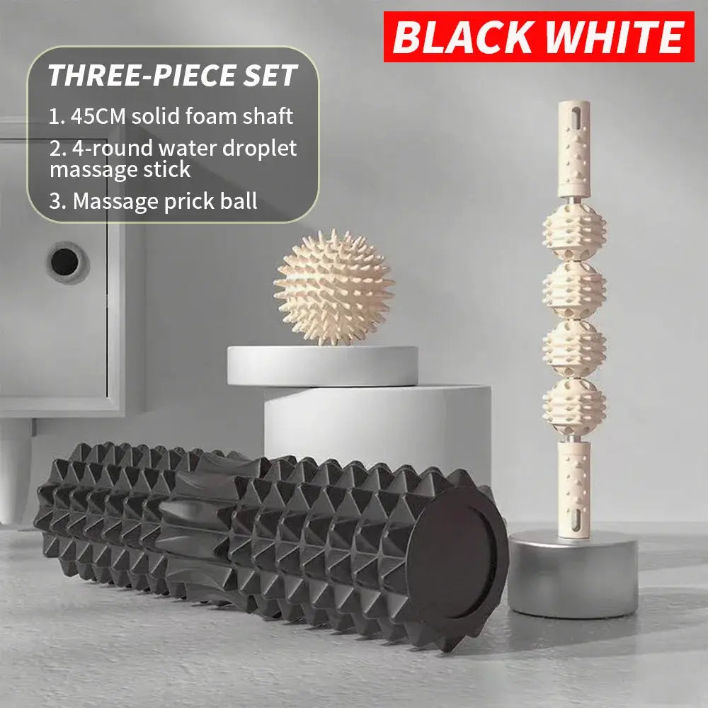 Massage Set | Prick Ball, Roller, Shaft | Abs Material | Multi Size