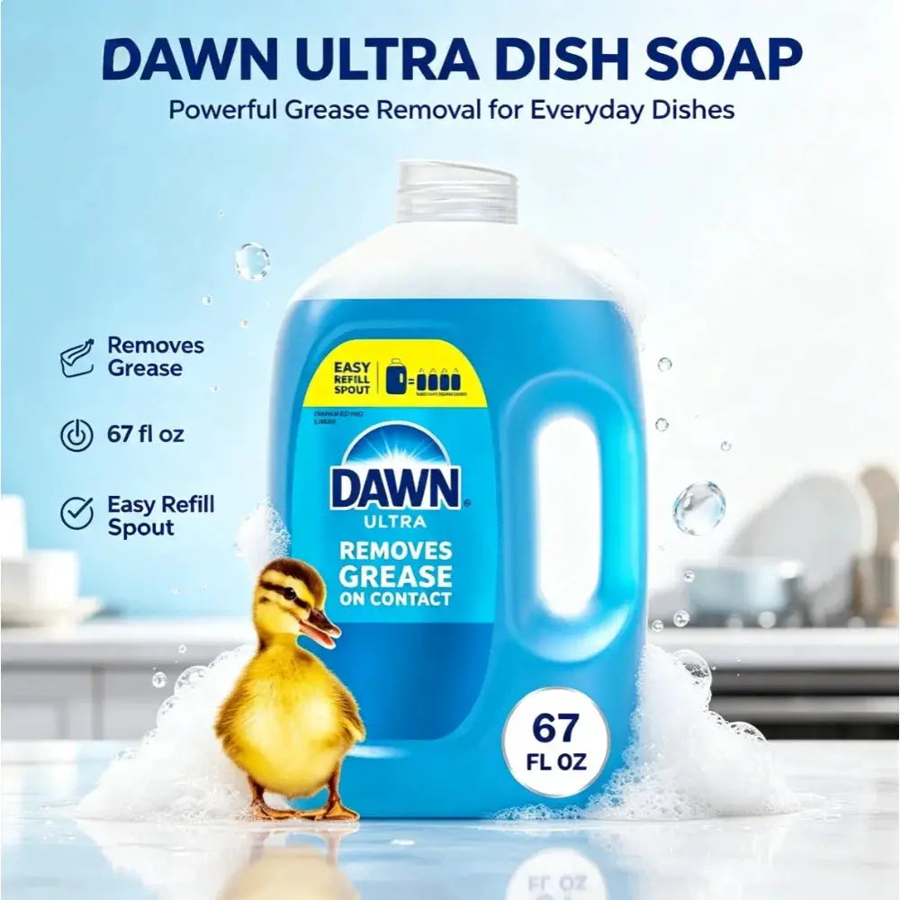 Dishwashing Soap Refill | 67 Fl Oz | Heavy Grease Removal | Original Scent