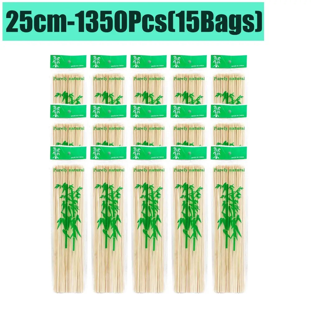 Bamboo Skewers | Natural Color | 15/20/25/30cm | 80-90 Pcs Pack