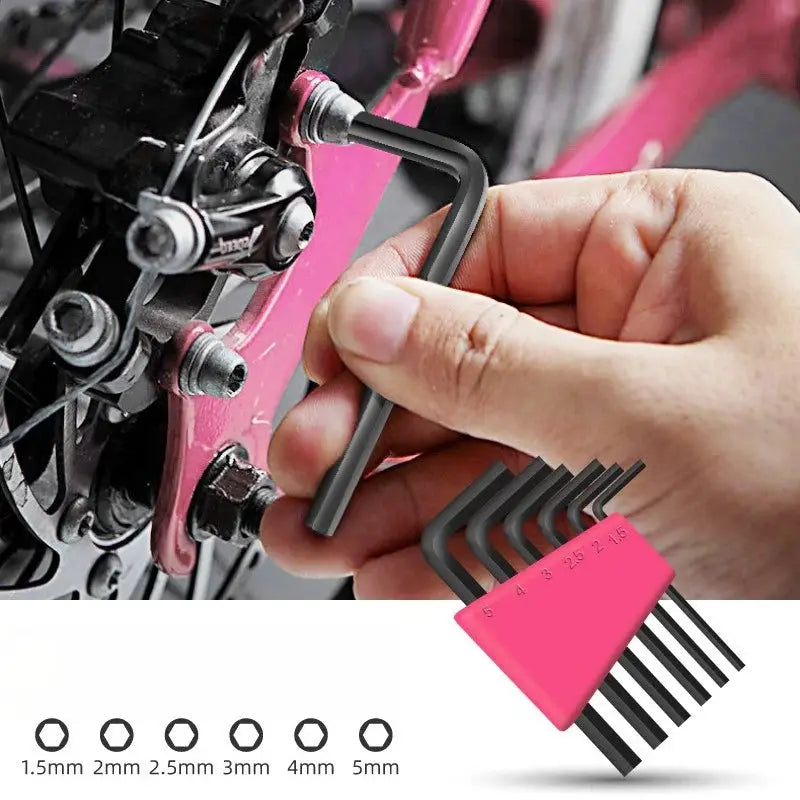 JUSTINLAU 13 Piece Pink Women's DIY Toolbox Home Toolbox Hexagonal Wrench Storage Screwdriver Daily Home Repair Tool Set from PriceLows™