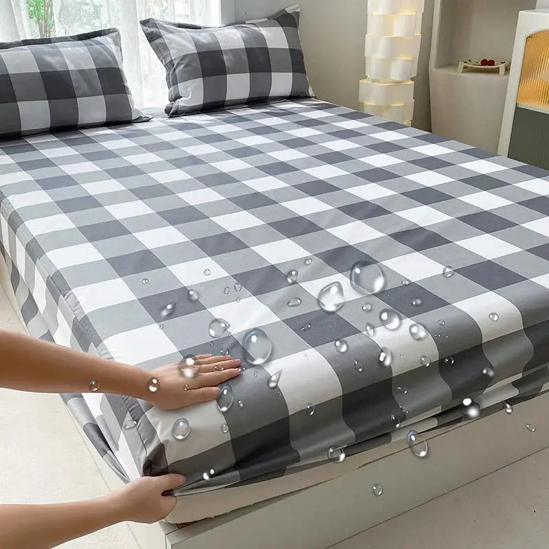 1pc Waterproof Fitted Bed Sheets Cartoon Style Single Bed Cover for Kids Queen/King sabanas cama matrimonial(without pillowcase) from PriceLows™